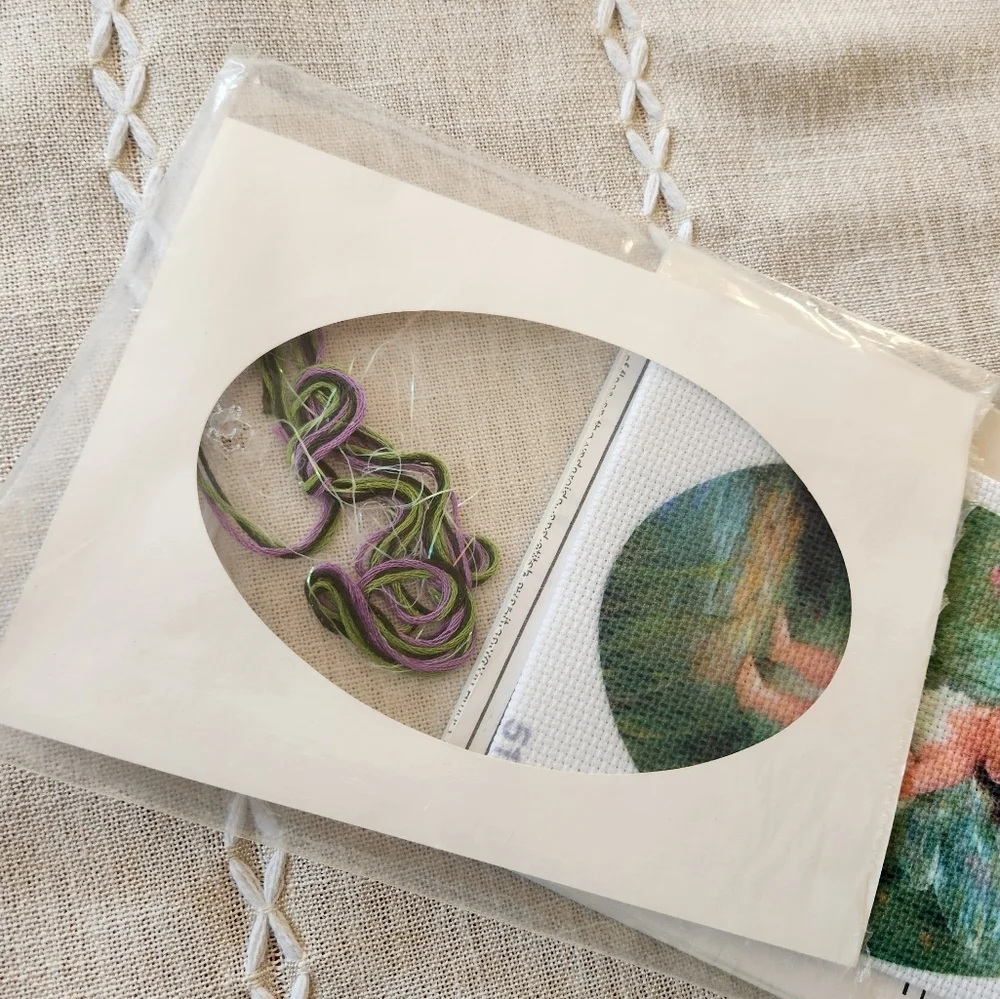 Under the Rainbow Fairy Cross Stitch Kit Mary St. Clair Crafts Candamar Vintage - Picture 4 of 5